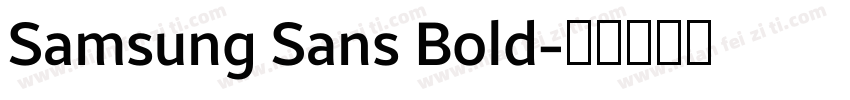 Samsung Sans Bold字体转换